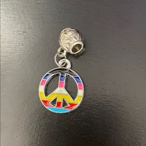 Peace sign pandora charm